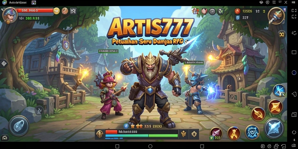 Tampilan gameplay seru ARTIS777 yang penuh petualangan RPG.