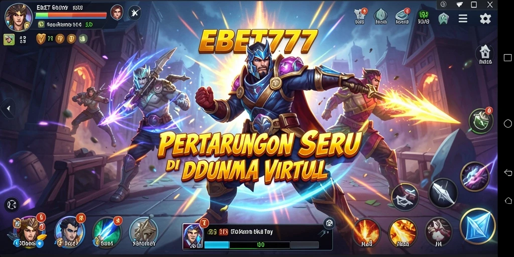 Tampilan pertarungan seru dalam EBET777 dengan efek grafis memukau.