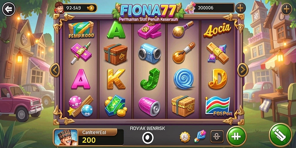 Screenshot gameplay FIONA77 yang menampilkan keseruan permainan Slot.