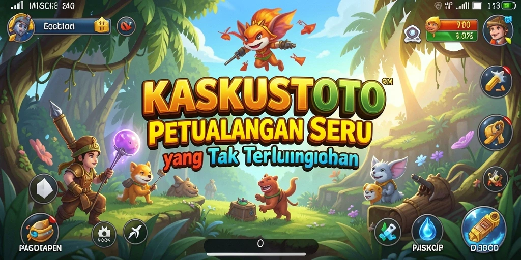 Tampilan menarik dari gameplay petualangan KASKUSTOTO yang menantang.