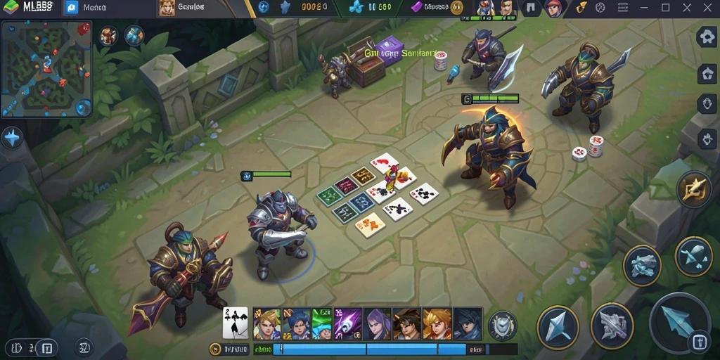Tampilan gameplay seru dalam permainan Gaple.