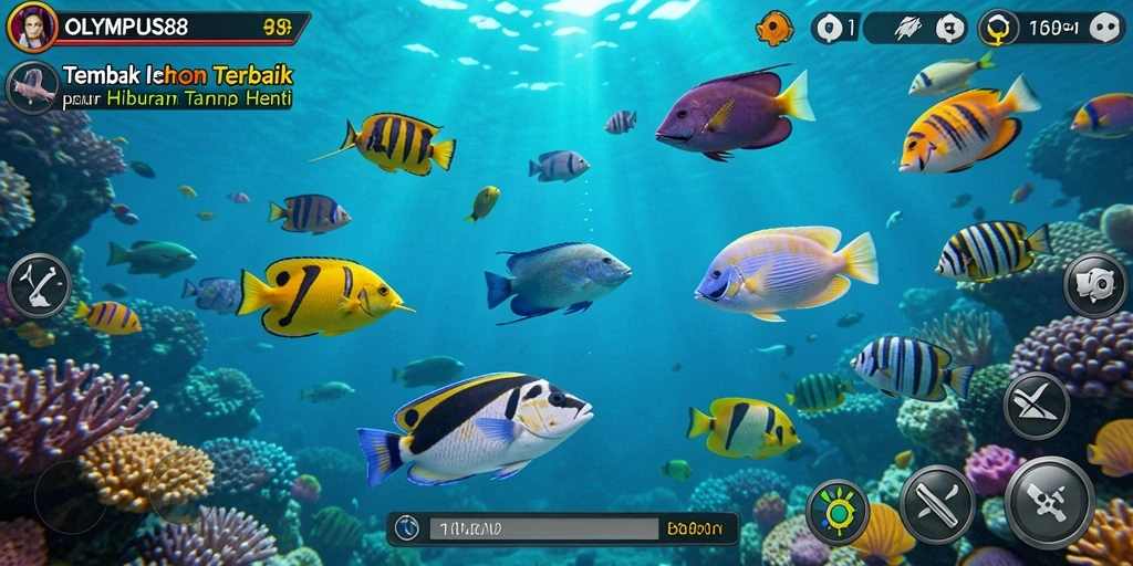 Tampilan gameplay OLYMPUS88 yang seru dan menantang dalam menangkap ikan.
