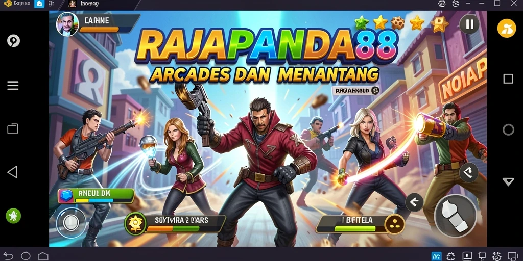 Tangkapan layar utama RAJAPANDA88 menunjukkan keseruan gameplay arcade yang penuh aksi.