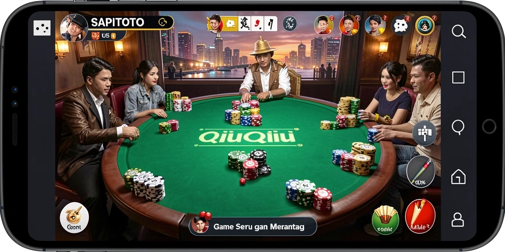 Tampilan gameplay QiuQiu yang seru dan menarik di SAPITOTO.
