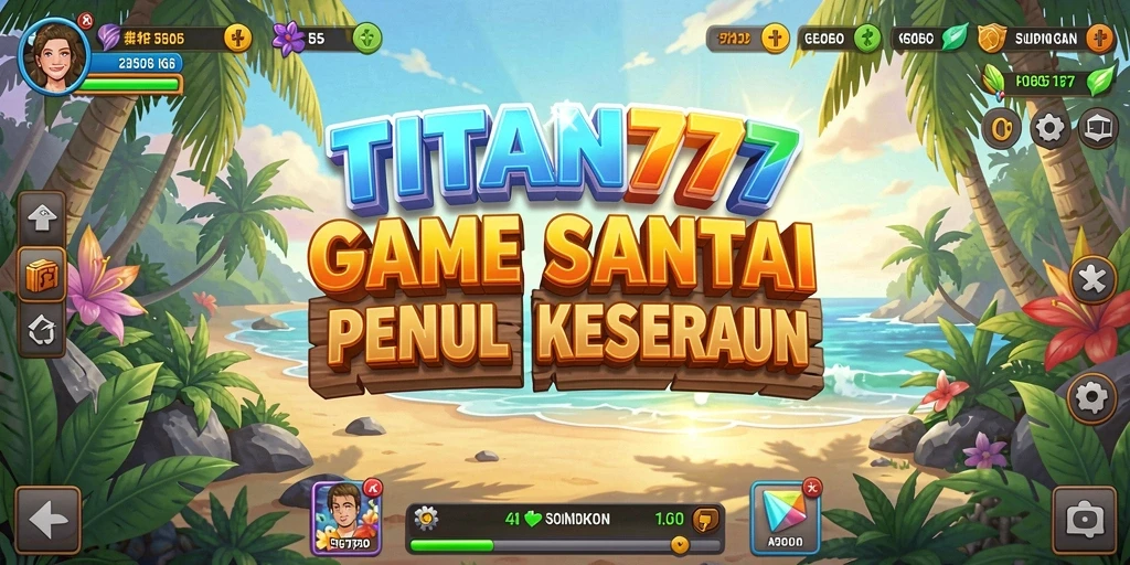 Tampilan gameplay menarik di TITAN777 yang memukau.