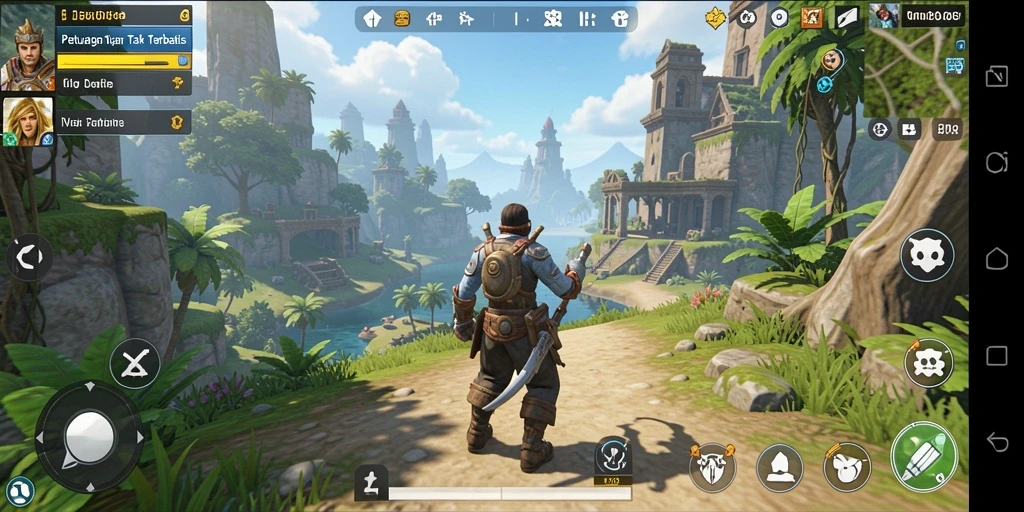 Gameplay V07 menunjukkan keindahan dunia terbuka yang menakjubkan.